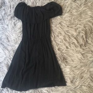 Black off the shoulder dress